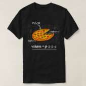 Funny Pizza Wiskunde Lovers Fast Food Volume Formu T-shirt (Design voorkant)