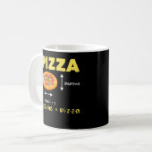 Funny Pizza Wiskunde Volume Berekening Food Lover Koffiemok (Voorkant links)