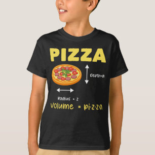 Funny Pizza Wiskunde Volume Berekening Food Lover T-shirt