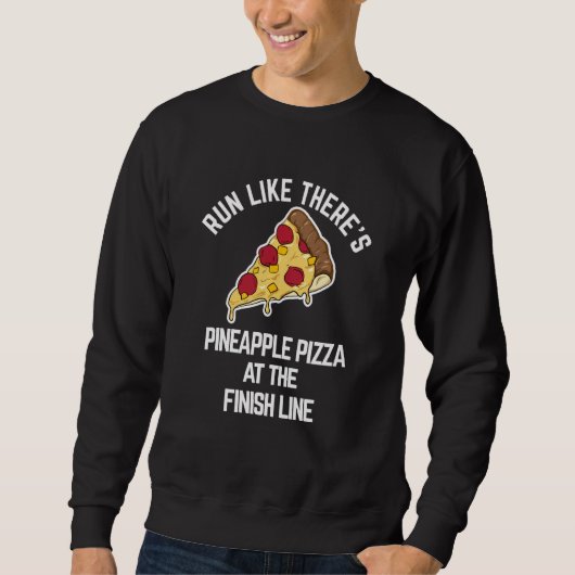 Funny Pizza Workout Fitness for Runners Trui (Voorkant)