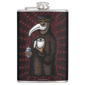 Funny Plague Doctor in de toiletpapier Heupfles (Voorkant)