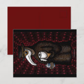 Funny Plague Doctor met Toilet Paper Briefkaart (Voorkant / Achterkant)