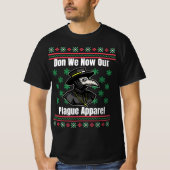 Funny Plague Ugly kerstSweater Style T-shirt (Voorkant)