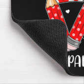 Funny Plaid Heart Love Para Life Valentine Day Chr Muismat (Hoek)