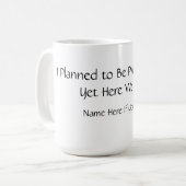 Funny Planned Productive Mug Koffiemok (Voorkant links)