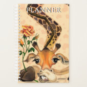Funny Planner met Romantische Giraffe Gentleman (Voorkant)