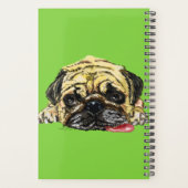 Funny Planner met Rug Dog - aangepaste tekst - kle (Achterkant)