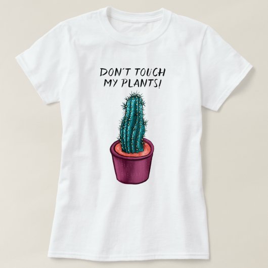 Funny Plant Lady Gardener Cactus Succulent T-shirt (Design voorkant)