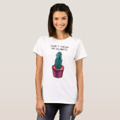 Funny Plant Lady Gardener Cactus Succulent T-shirt (Voorkant volledig)