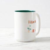 Funny Plant Lady Tweekleurige Koffiemok (Voorkant rechts)