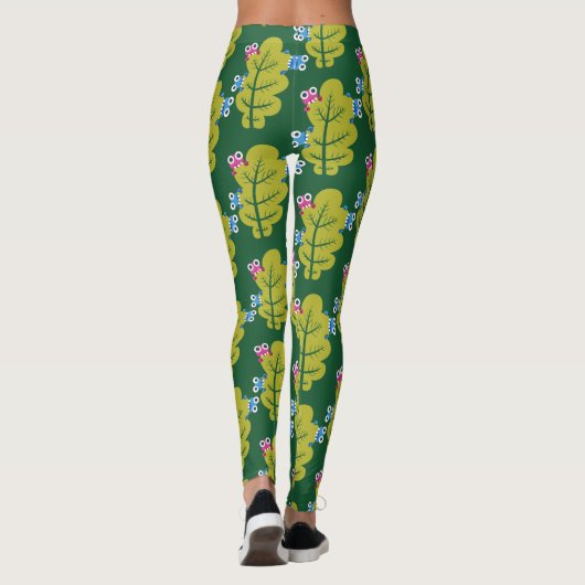 Funny plant leggings (Achterkant)