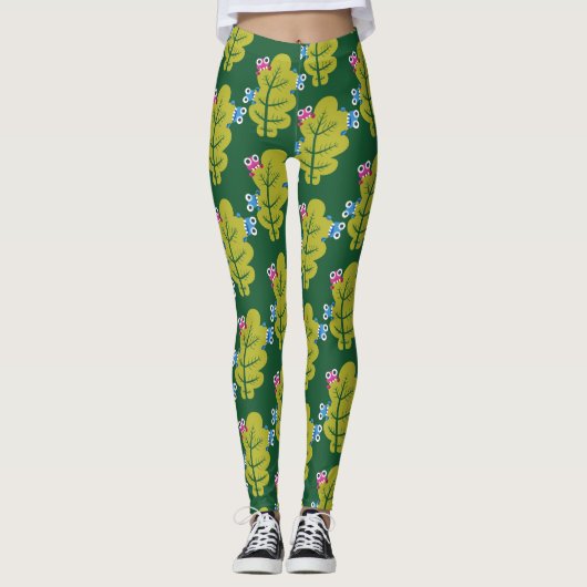 Funny plant leggings (Voorkant)