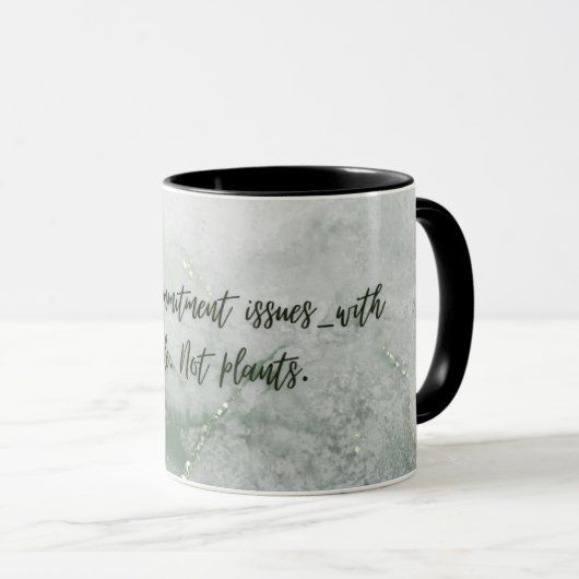 Funny Plant Lover Mug  Mok (Voorkant rechts)