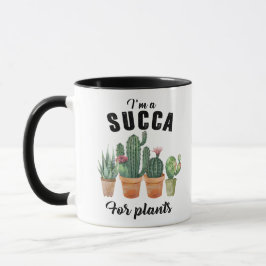 Funny planten succulent potcacti cactus mok