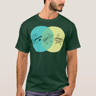 Funny platypus met keytardiagram t-shirt