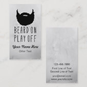 Funny Play-off Beard Custom Visitekaartjes (Voorkant / Achterkant)