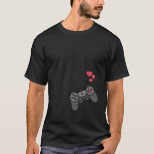 Funny Player 1 Player 2 Matching Gamer Couple Hem T-shirt