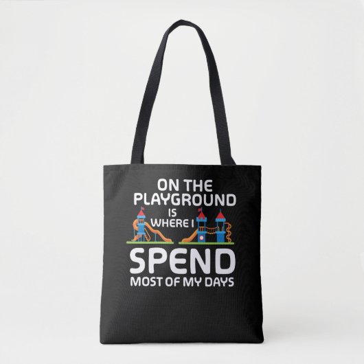 Funny Playground Quottes - Kinder Funny playpark Tote Bag (Voorkant)