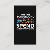 Funny Playground Quottes - Kinder Funny playpark Visitekaartje (Voorkant)