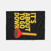 Funny Plumber Art Plumber Pefitters Plunger Humor  Fleece Deken (Voorkant (Horizontaal))