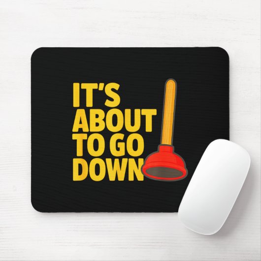 Funny Plumber Art Plumber Pefitters Plunger Humor  Muismat (Met muis)