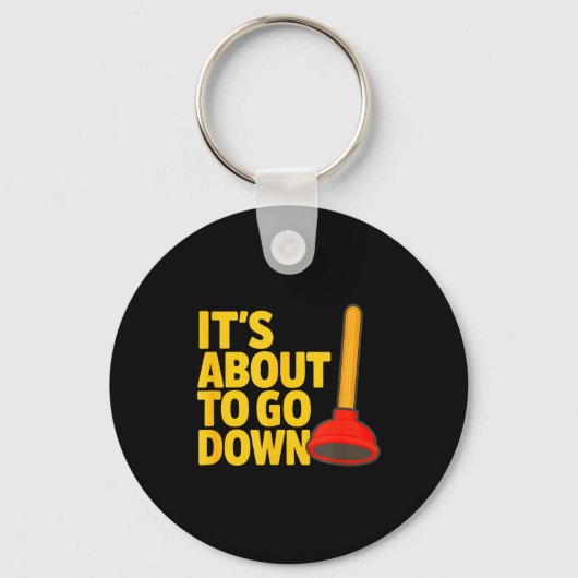 Funny Plumber Art Plumber Pefitters Plunger Humor  Sleutelhanger (Voorkant)