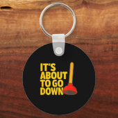 Funny Plumber Art Plumber Pefitters Plunger Humor  Sleutelhanger (Voorkant)