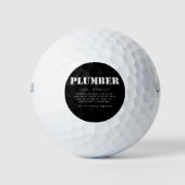 Funny Plumber Dictionary Definition Golfballen (Voorkant)