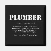 Funny Plumber Dictionary Definition Magneet (Voorkant)
