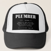 Funny Plumber Dictionary Definition Trucker Pet (Voorkant)