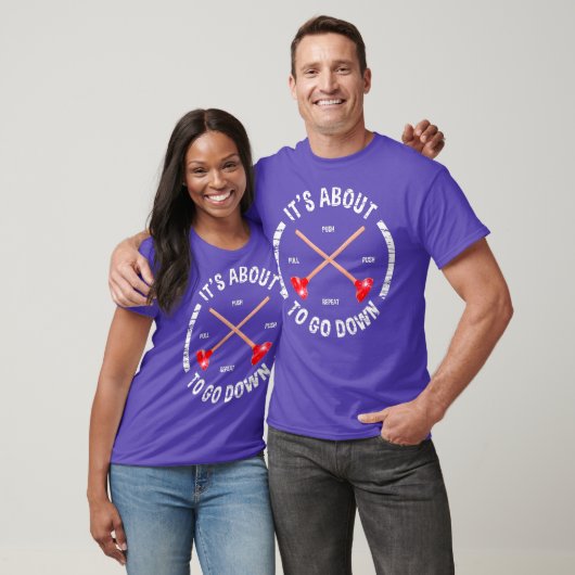 Funny Plumber gaat plunjer omlaag T-shirt (Unisex)