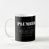 Funny Plumber Gift - Dictionary Definition Koffiemok (Links)