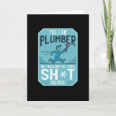 Funny Plumber Kaart (Voorkant)