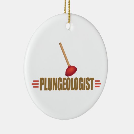 Funny Plumber Keramisch Ornament (Rechts)