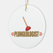 Funny Plumber Keramisch Ornament (Links)