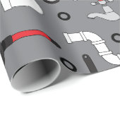 Funny Plumber-plug-tools, Birthday Cadeaupapier (Rol Hoek)