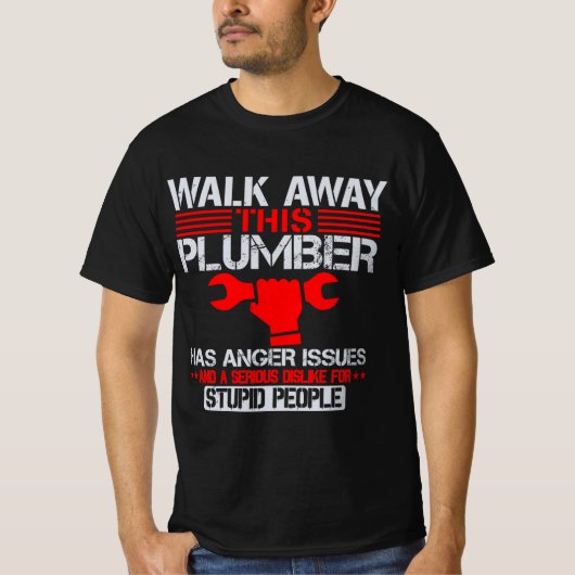Funny Plumber Plumbing Gift T-shirt (Voorkant)