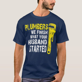 Funny Plumber Plumbing Pipeter Drain Surgeon Diste T-shirt