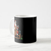Funny Plumber Santa Christmas Graphic Koffiemok (Voorkant links)