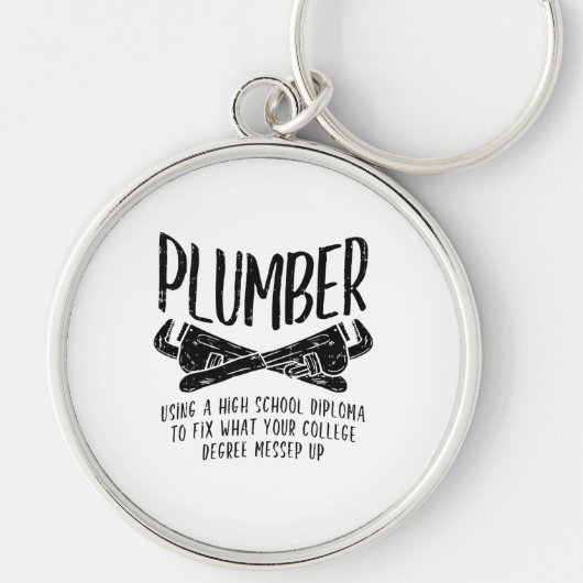Funny Plumber Sleutelhanger (Voorkant)