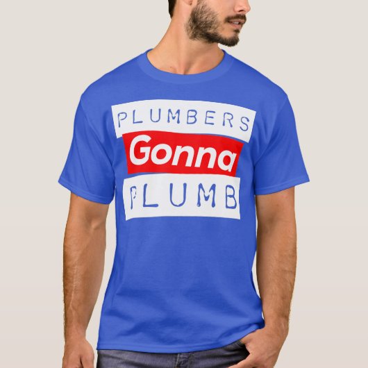 Funny Plumber T-shirt (Voorkant)