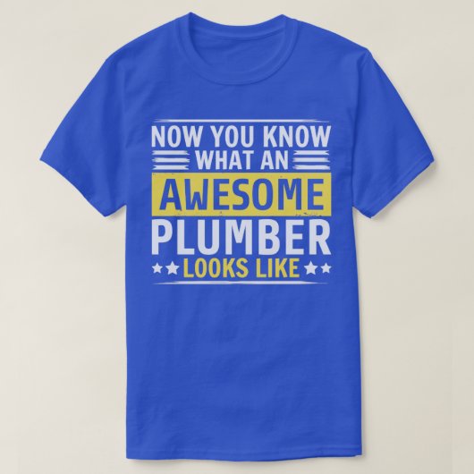 Funny Plumber T-shirt (Design voorkant)