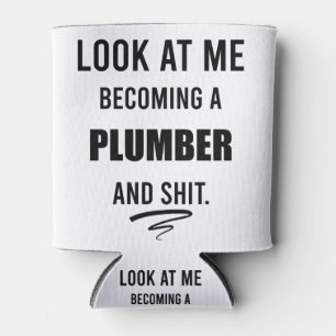 Funny Plumber T-Shirt Gift Plumbing Shirt Blikjeskoeler