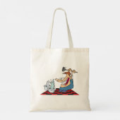 Funny Plumber Unblocking een toilet Tote Bag (Achterkant)