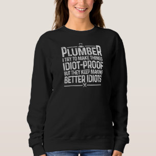 Funny Plumber voor mannen Pipefitter Plumbing Jo Trui