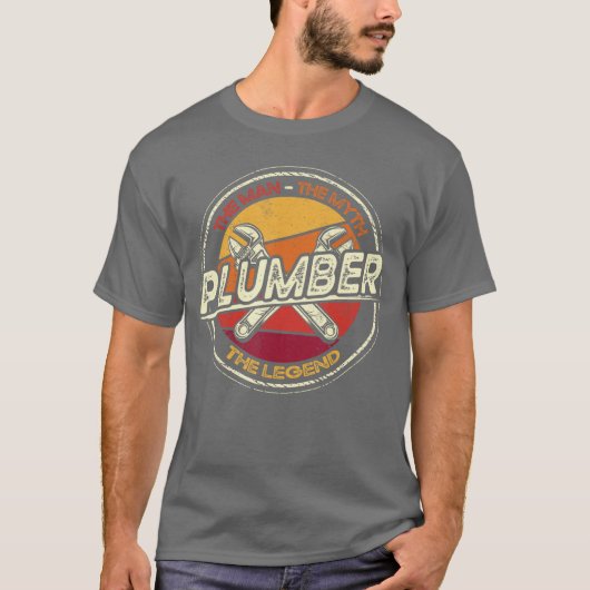 Funny Plumbing Saying Pipefitter Plumber retro T-shirt (Voorkant)