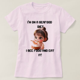 Funny Plus size T-Shirt | Ik zie eten en ik eet he