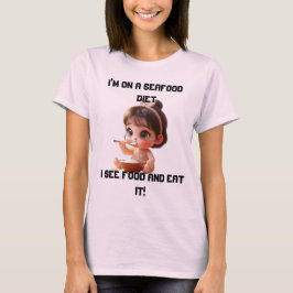Funny Plus size T-Shirt | Ik zie eten en ik eet he