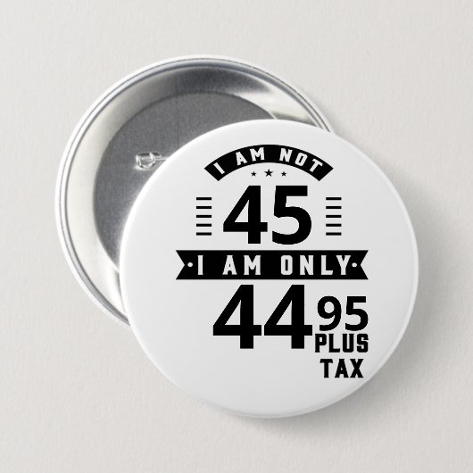 Funny  Plus Tax Button (Voorkant /achterkant)