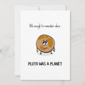 Funny Pluto Birthday-kaart (Voorkant)